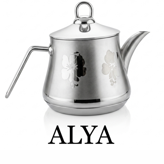 Flower Print Stainless Steel Tea Kettle 1.50Lt - Tetera de Acero Inoxidable con Estampado de Flores 1.50Lt