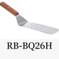 Stainless Steel Grill Spatula with Ergonomic Wooden Grip - 14.8"