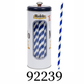Modelo Straw Dispenser with 20 Count Paper Straws-Dispensador de Popotes Modelo