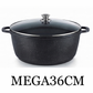 Marble Coating 36 cm Casserole Pot