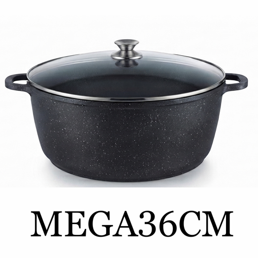 Marble Coating 36 cm Casserole Pot