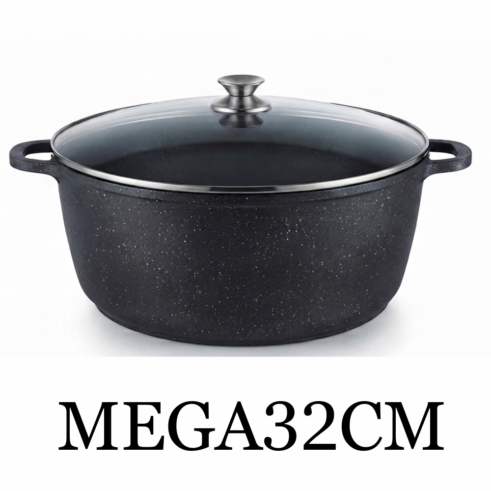Marble Coating 32cm Casserole Pot