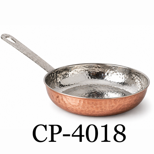 Stainless Steel Copper 4.5" Hammered Frypan