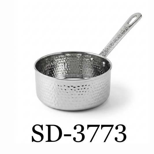 Stainless Steel Hammered 4" Frypan - Sartén de 4" de Acero Inoxidable Martillado