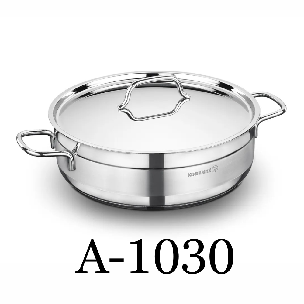 Korkmaz Alfa Low Casserole Kisa Tencere 30cm