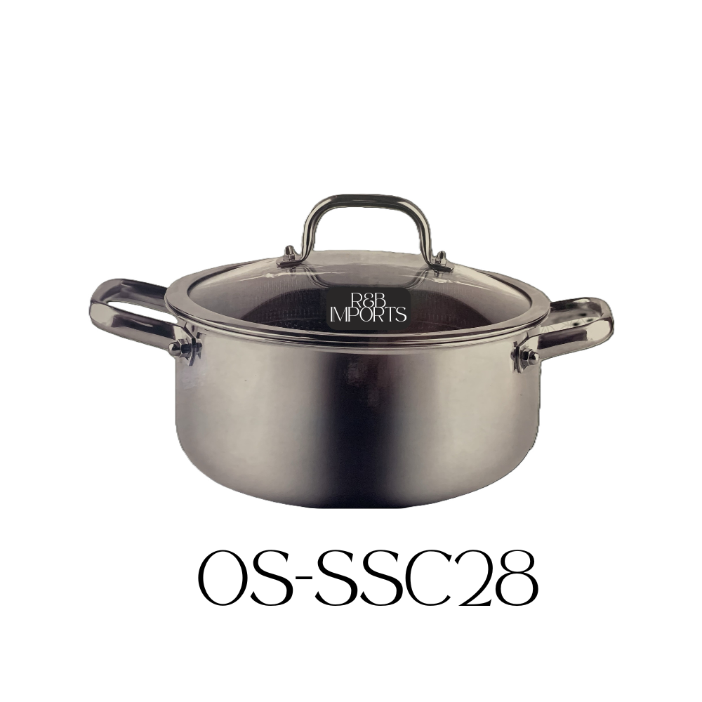 Tri-Ply Stainless Steel 28CM Casserole