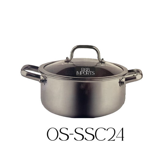 Tri-Ply Stainless Steel 24CM Casserole