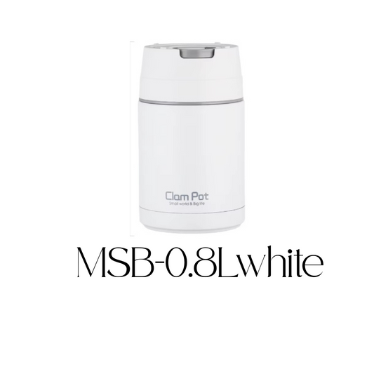 800ml White Braised Burning Thermo Stainless Steel Cup