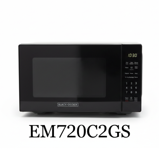 Black Black+Decker 0.7 Cu. Ft. Microwave Oven