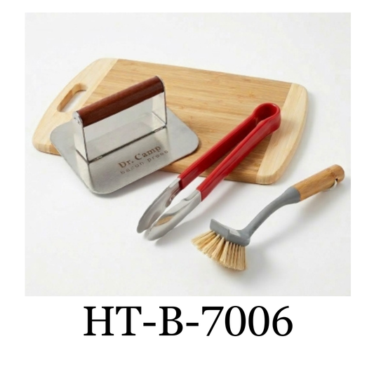 Dr. Camp 7in. Bacon Press with 4-piece bundle set