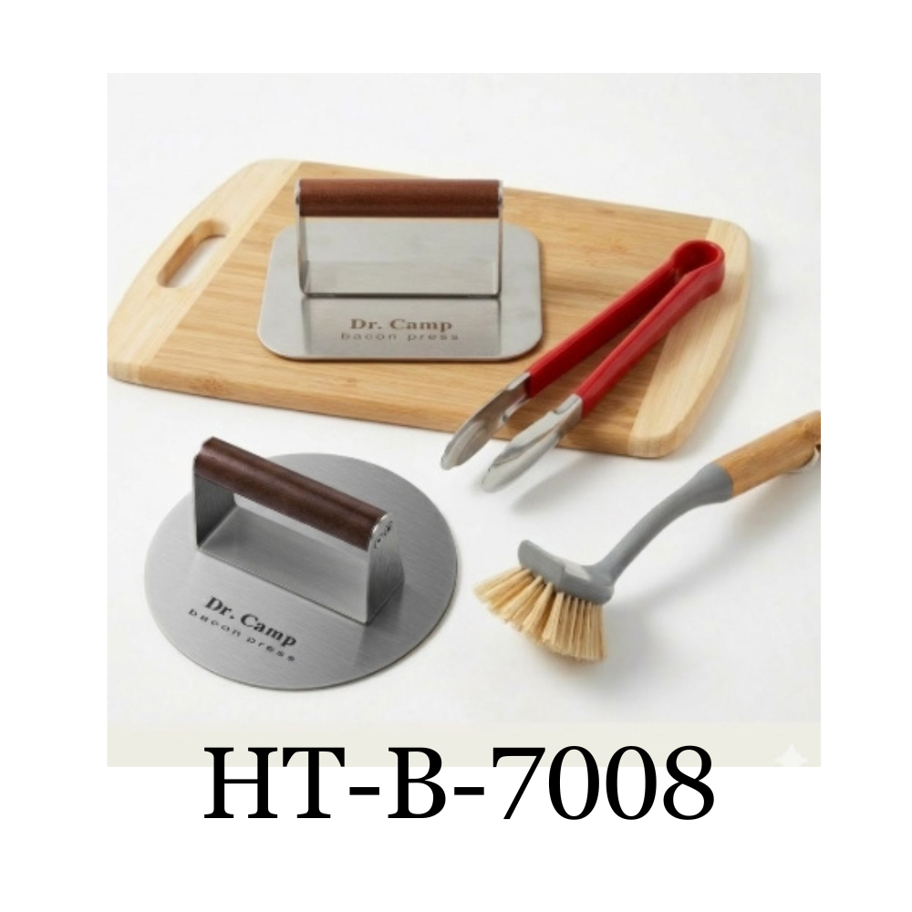 Dr. Camp 7-inch Bacon Press with 4 pcs Bundle Set