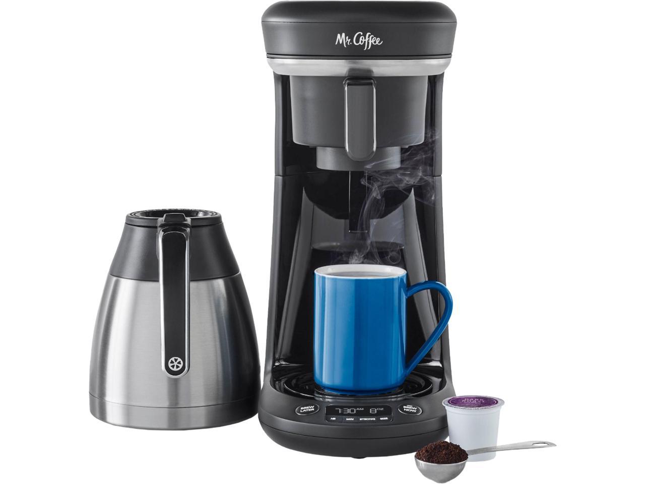 Mr. Coffee Pod & 10-Cup Space-Saving Combo Brewer