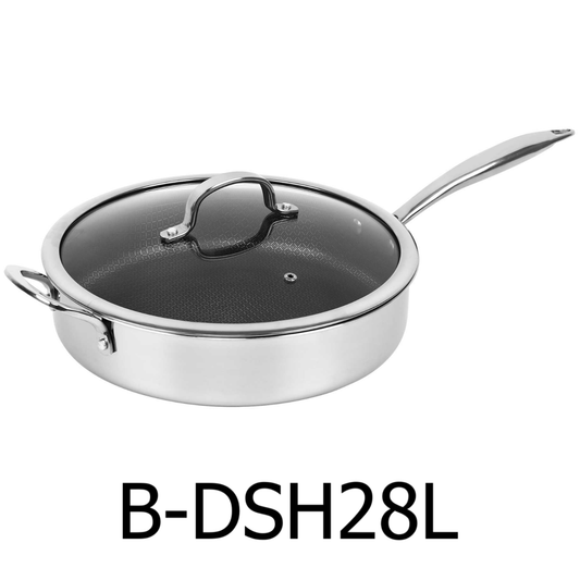 11" Brentwood 3-Ply Hybrid Induction Sauté Pan