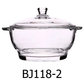 10" Clear Glass Casserole with Lid