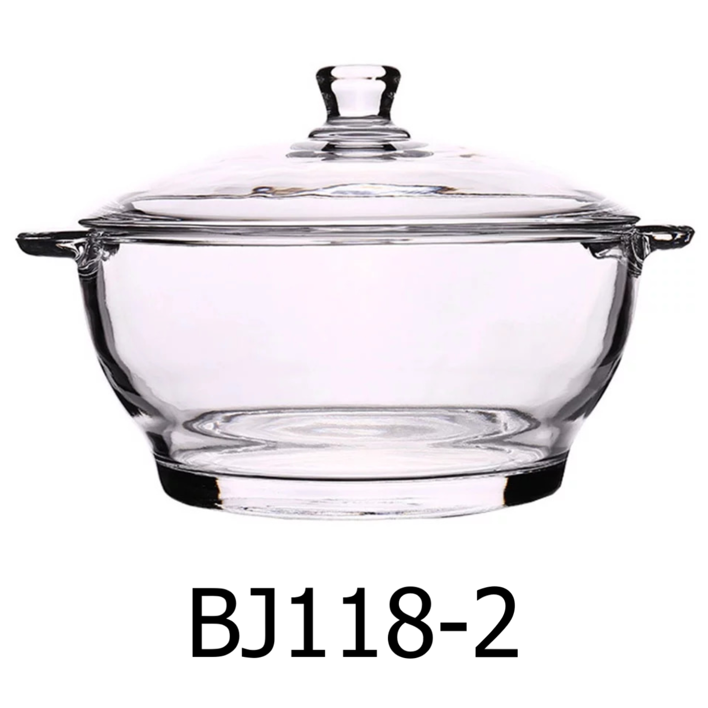 10" Clear Glass Casserole with Lid