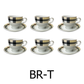 12 PC Tea Set With Line Design (Burberry Inspired)