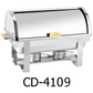 9L Chafer with Roll-top Lid & Chafing Fuel Heat