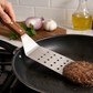 Stainless Steel Grill Spatula with Ergonomic Wooden Grip - 14.8"