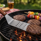 Stainless Steel Grill Spatula with Ergonomic Wooden Grip - 14.8"