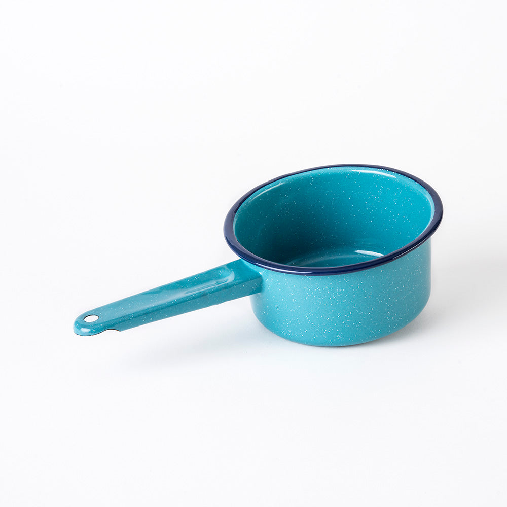 2 QT Turquoise Enamel Sauce Pan