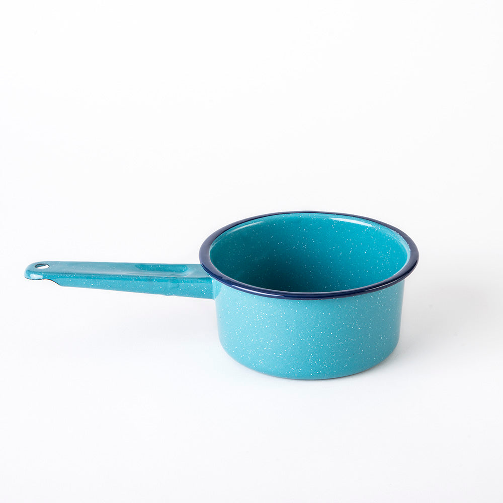 2 QT Turquoise Enamel Sauce Pan