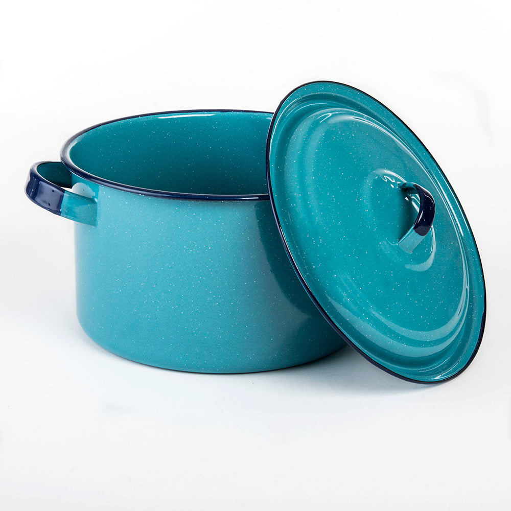 22cm Turquoise Enamel Stockpot