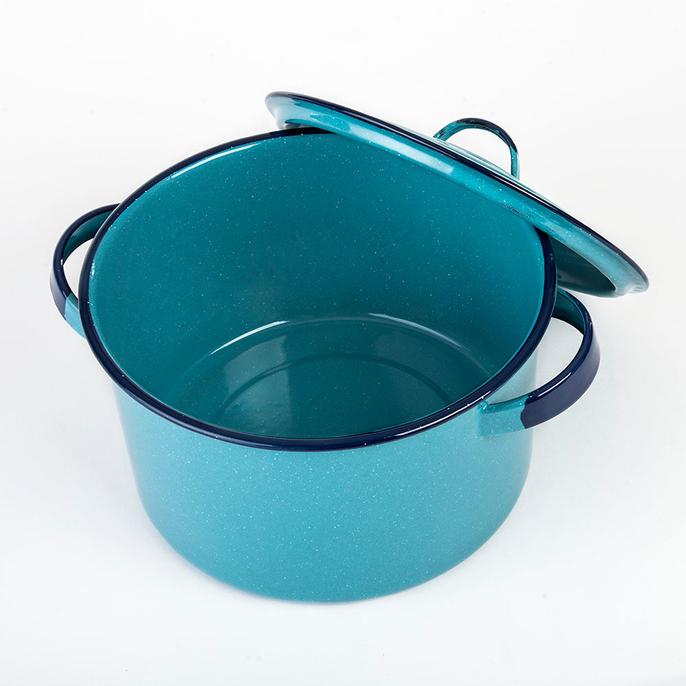 22cm Turquoise Enamel Stockpot