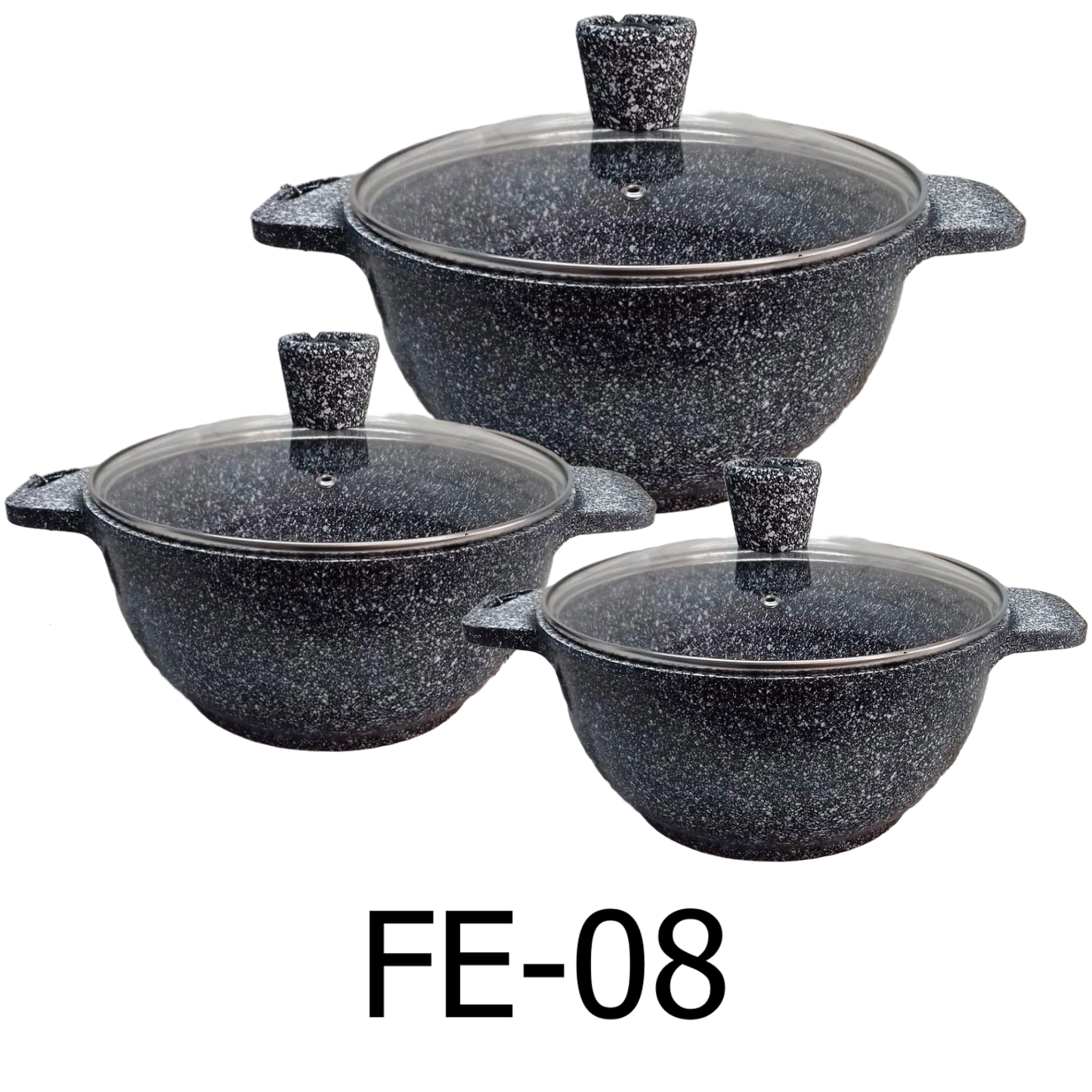 6 PC Granite Cookware Set