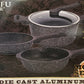 6 PC Kungfu Master Die Cast Aluminum Cookware Set