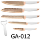 6 PC Gooda Diamond Cute Blades Kitchen Knife Set