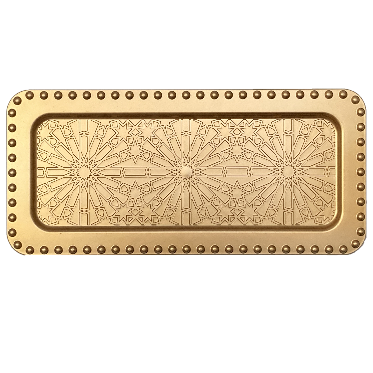 Gold Rectangle Decorative Tray