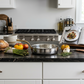 4.75" Stainless Steel Hammered Mini Fry Pan with Brass Handle