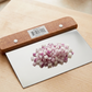 Stainless Steel Scraper with Wooden Handle-Rasqueta de Acero Inoxidable con Mango de Madera