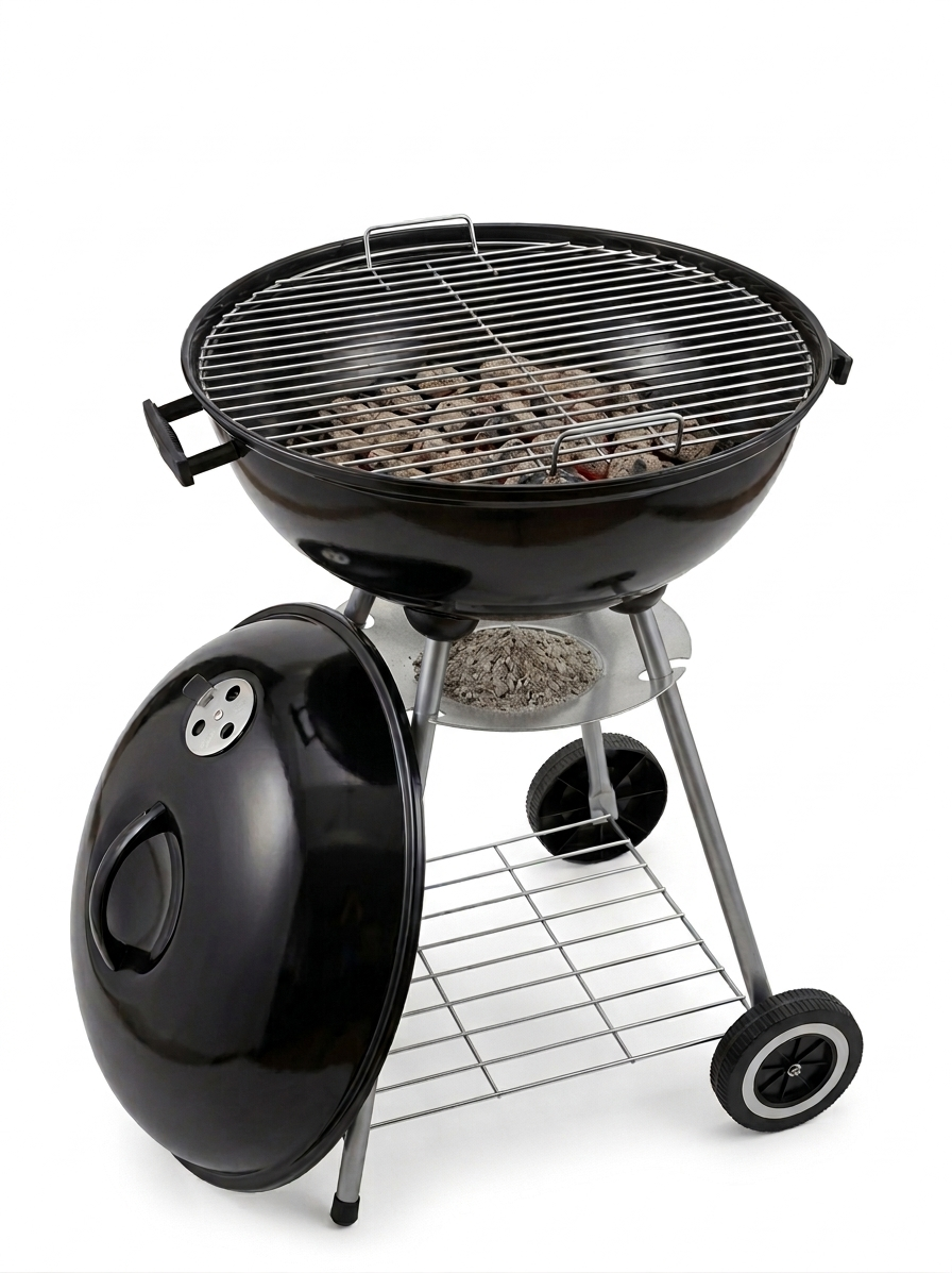 Kettle 22-inch Charcoal Barbecue Grill/Asador de 22-pulgadas de Carbon