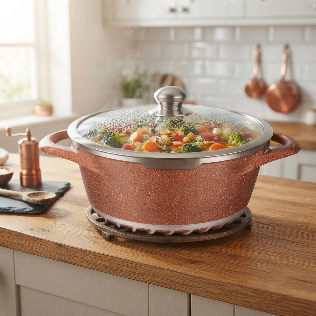 Vogati 28cm Casserole Pot with Lid