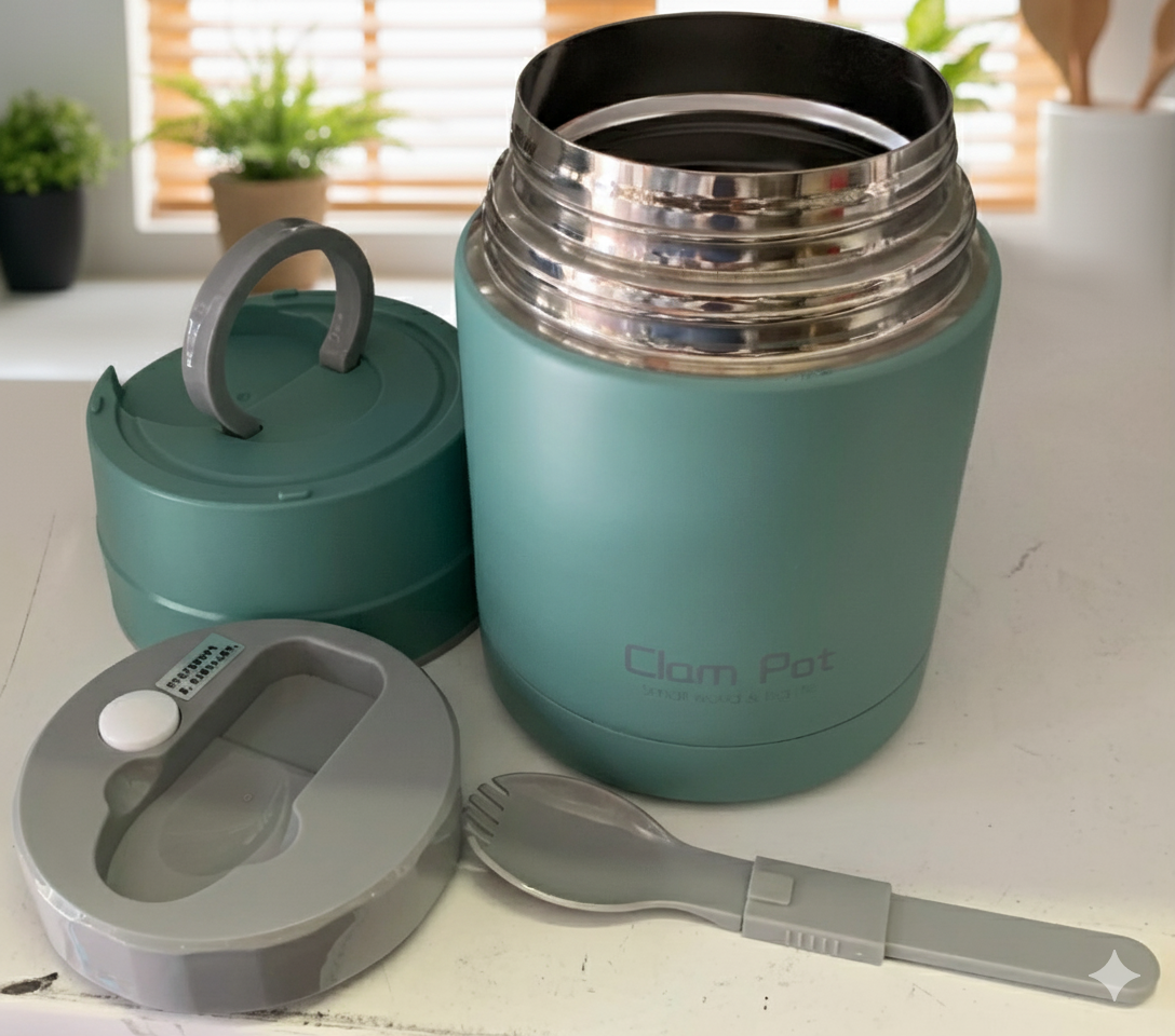 800ml Green Braised Burning Thermo Stainless Steel Cup