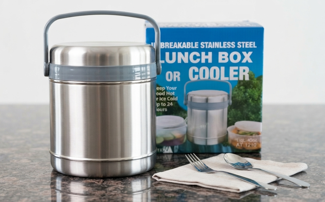 Unbreakable Stainless Steel Lunch Box or Cooler