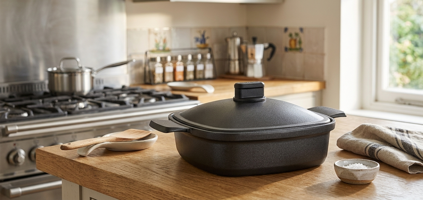 Korkmaz 26cm Casterra Low Casserole