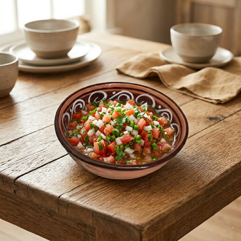 Traditional Mexican-Inspired 17cm Ceramic Bowl Set of 4- Juego de 4 Tazones de Cerámica de 17 cm con Diseño Tradicional Inspirado en México