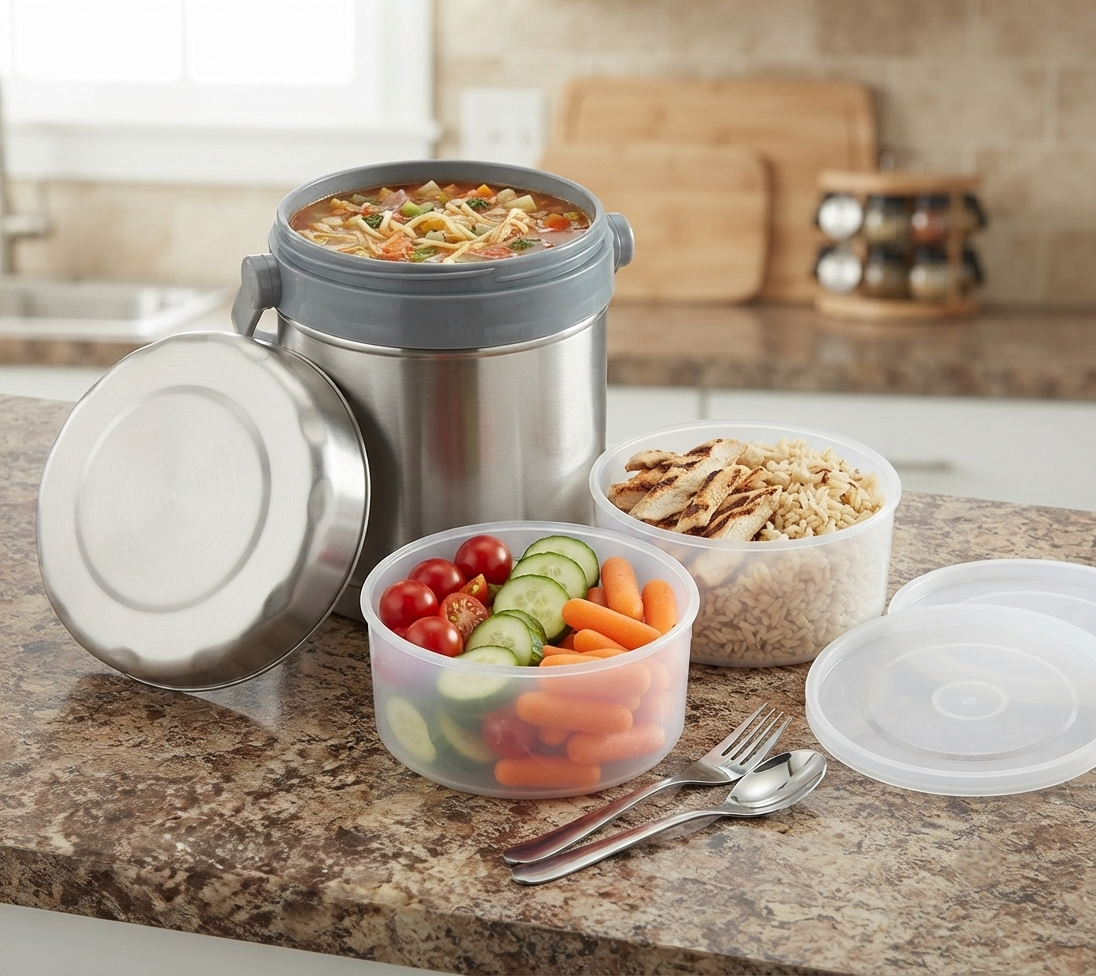 Unbreakable Stainless Steel Lunch Box or Cooler