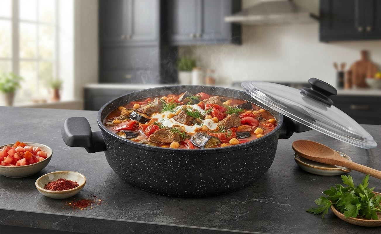 Korkmaz Ornella 26cm Low Casserole