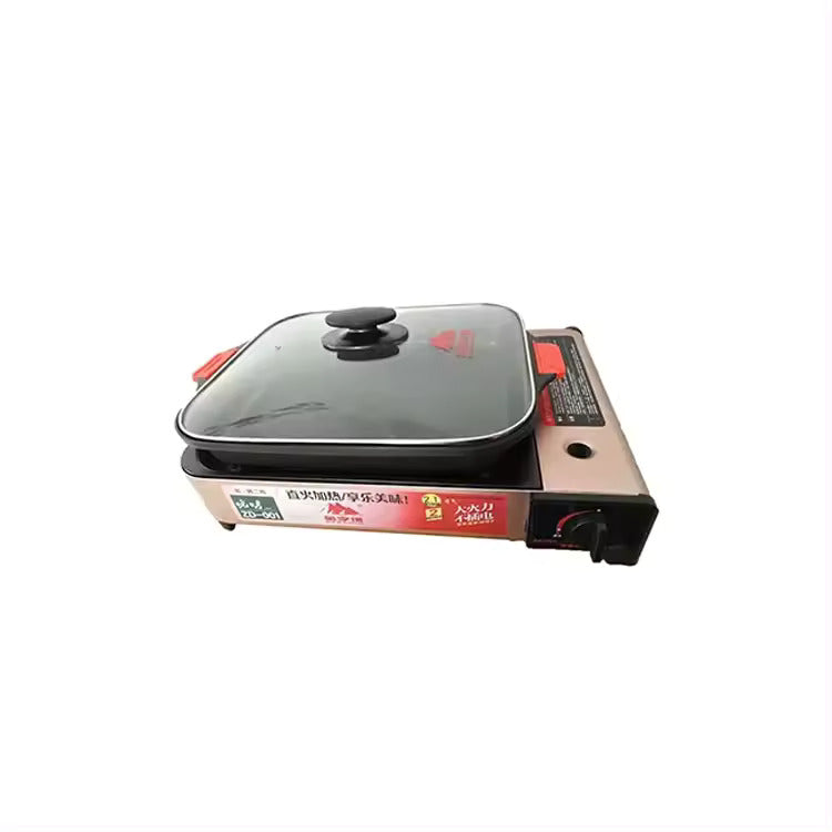 Portable Gas Stove & Aluminum Cooktop Set
