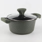 12-Piece Granite Cookware Set-Green
