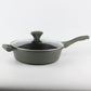 12-Piece Granite Cookware Set-Green