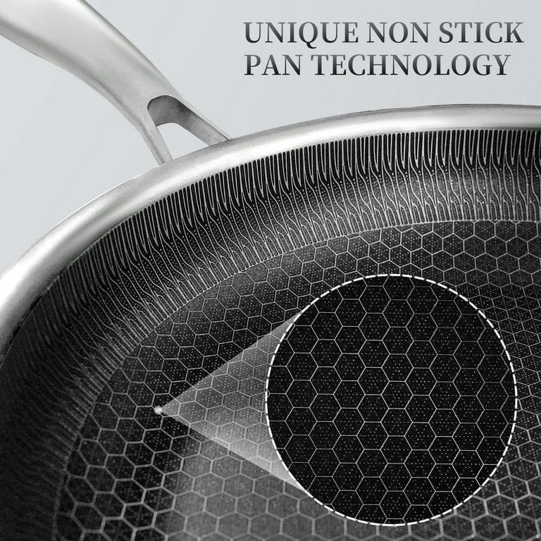 Royal Mega Cook 32cm Stainless Steel Fry Pan+FREE GIFT/ Sartén de acero inoxidable Royal Mega Cook de 32cm + REGALO GRATIS