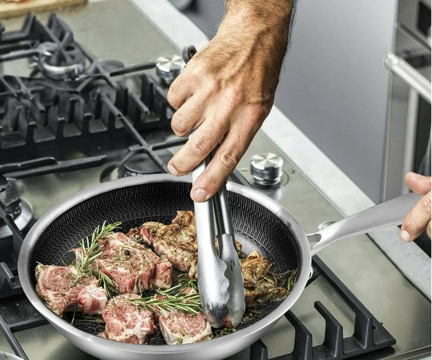 Royal Mega Cook 32cm Stainless Steel Fry Pan+FREE GIFT/ Sartén de acero inoxidable Royal Mega Cook de 32cm + REGALO GRATIS