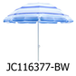 5.25 ft Blue-White Stripe Beach Umbrella