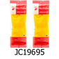 NuValu Yellow Multi-Purpose Latex Gloves - Size Medium (2 Pairs)