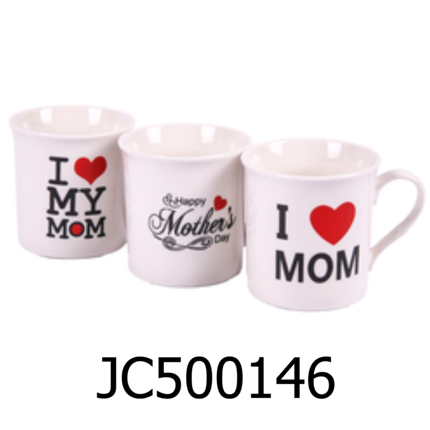 4 PC I Love My Mom Mug Set