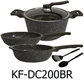 6 PC Kungfu Master Die Cast Aluminum Cookware Set